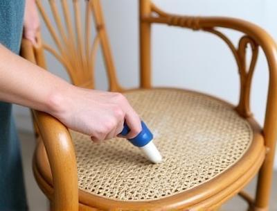 Cleaning rattan chair